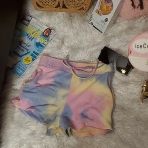 Super buttery soft pastel tie dyed 7th ray shorts